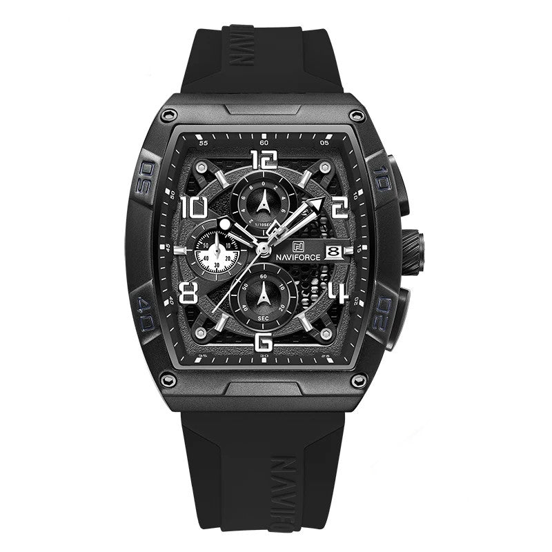 Singular Big Dial Watch with Chronograph for Men