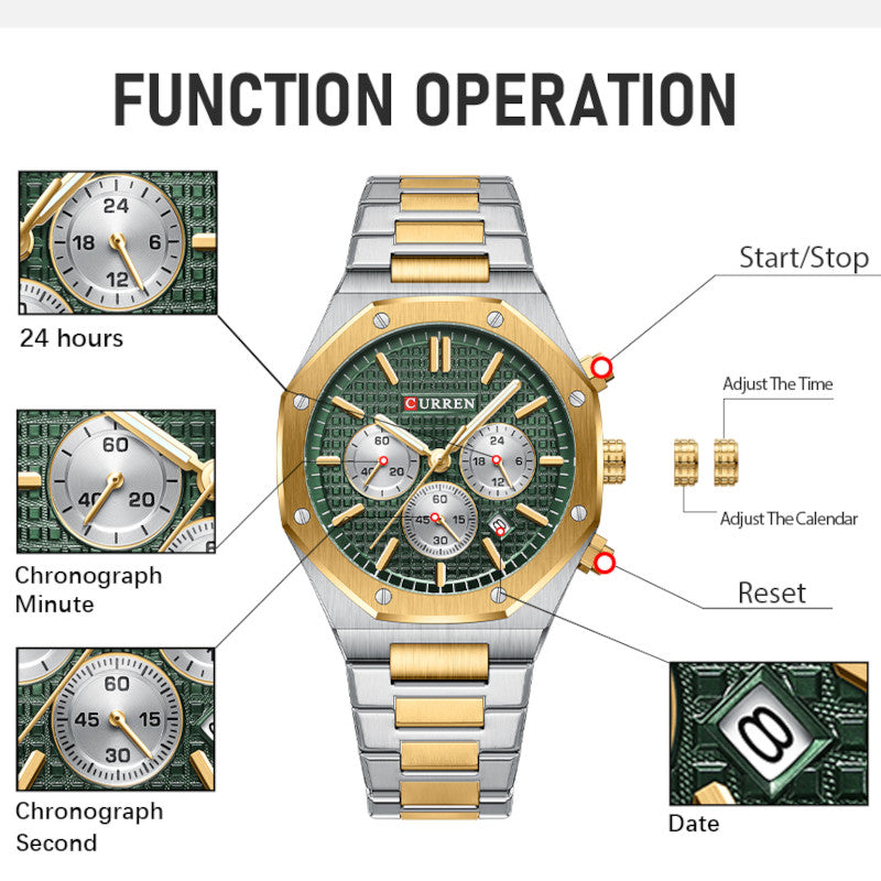 High-quality Quartz Chronograph Watch For Men