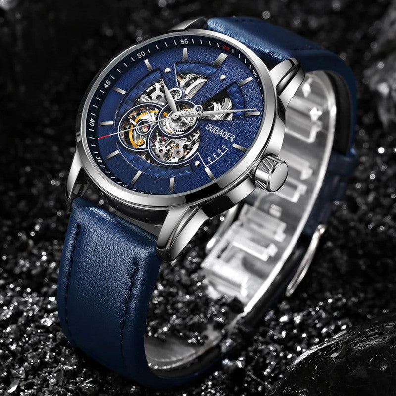 Show others your taste for classy things with this automatic skeleton watch