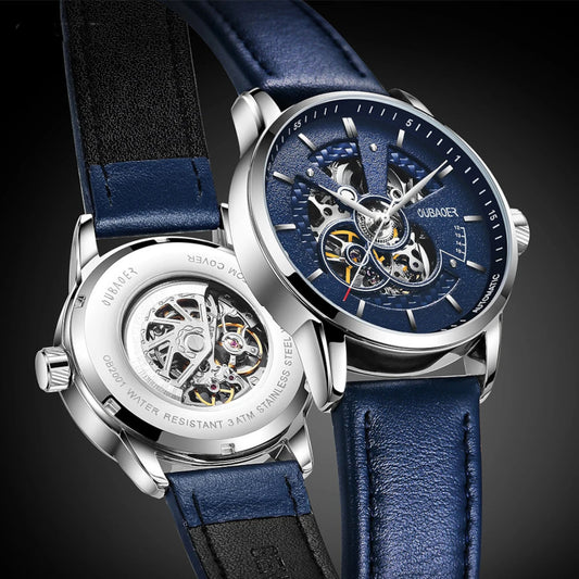 Show others your taste for classy things with this automatic skeleton watch