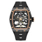 Stand Out with this Automatic Skeleton Tonneau Watch