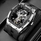 Stand Out with this Automatic Skeleton Tonneau Watch