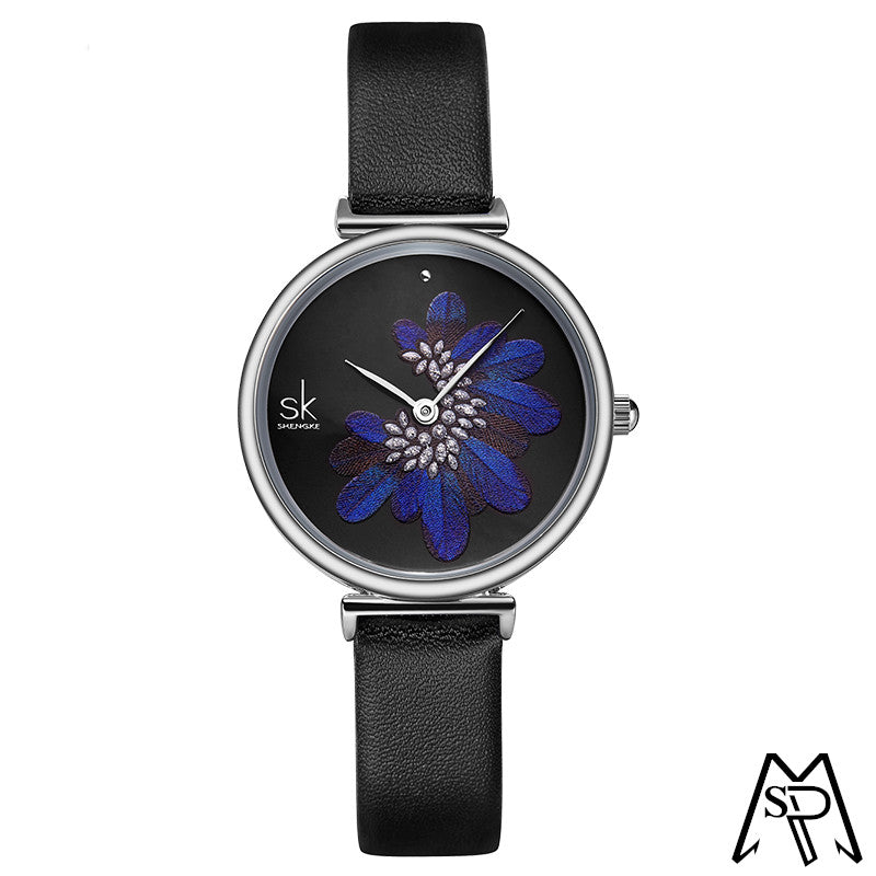 Elegant watch for women on the theme of birds