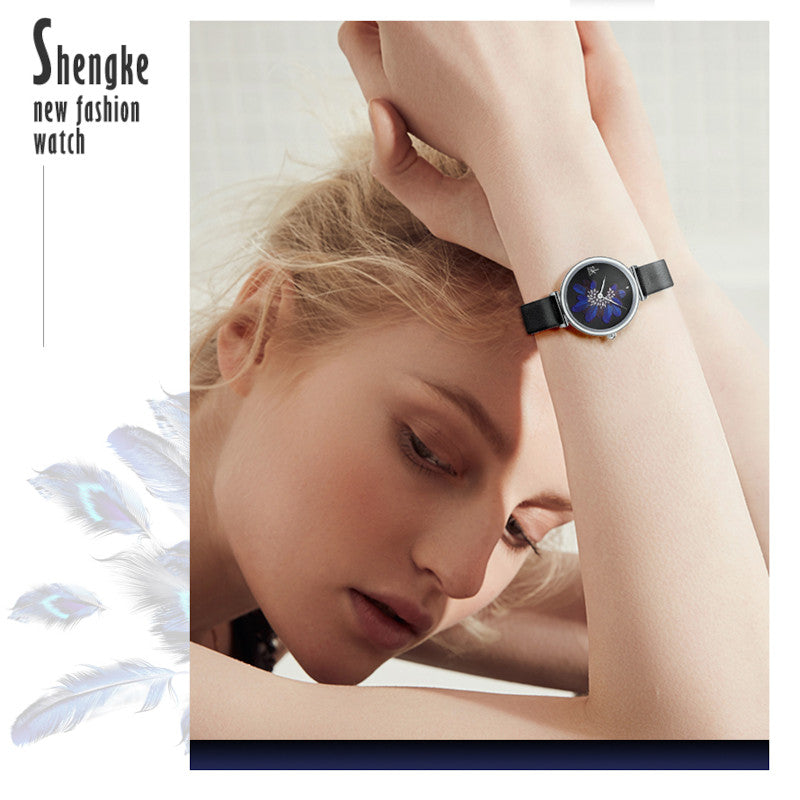 Elegant watch for women on the theme of birds